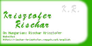 krisztofer rischar business card